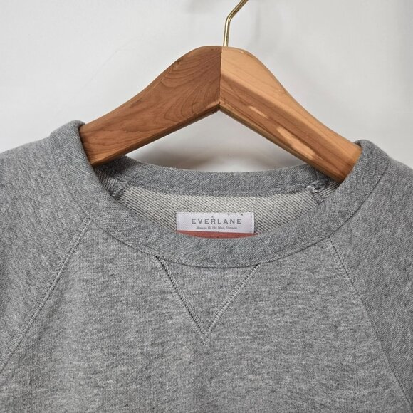 Everlane Gray 100% Human Crewneck Sweatshirt Small Graphic Women's Size Medium - Picture 2 of 10